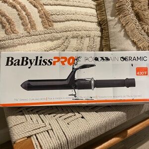 BaBylissPRO Porcelain Ceramic 1.25” Curling Iron – Professional – 430°F